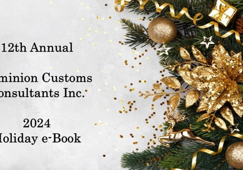 2024 Dominion Customs Consultants Annual Holiday eBook Cover Slide